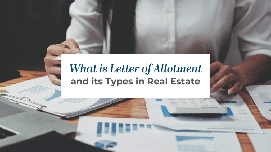 allotment letter and its types