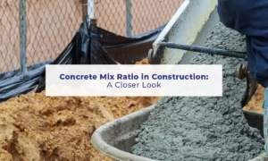 What is the concrete mix ratio in construction