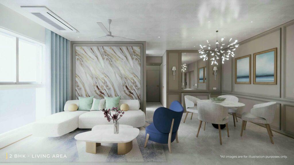 2 BHK Living Area