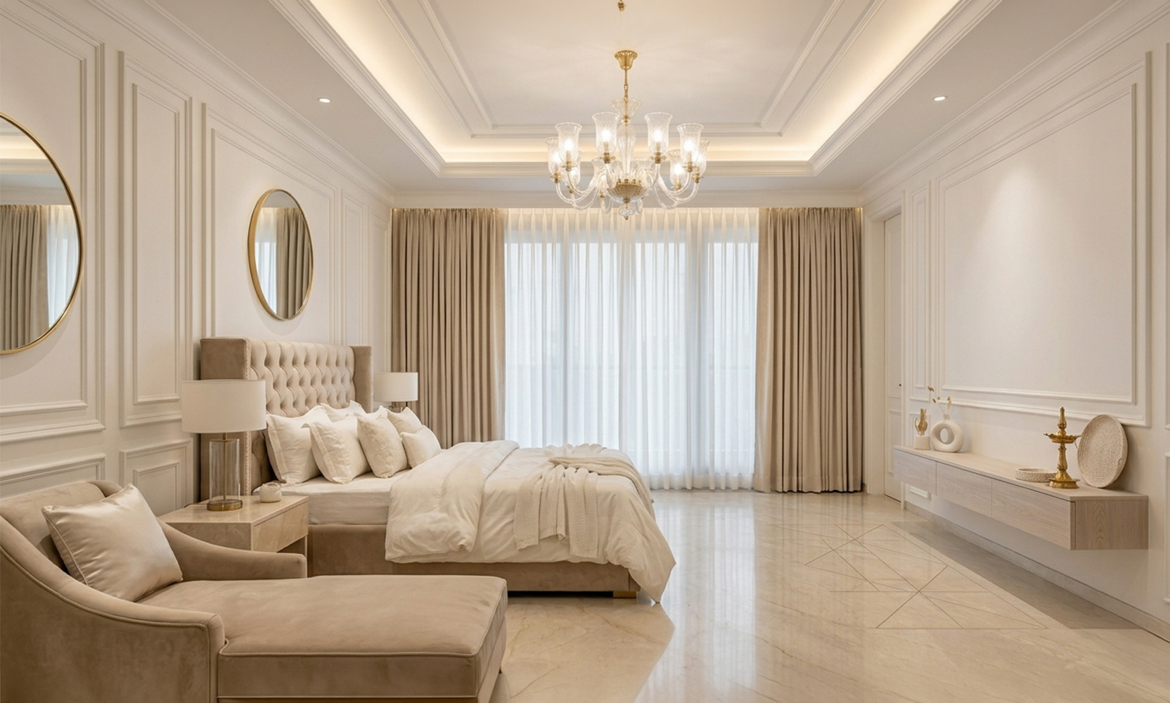 white beige colour combination for aesthetic look