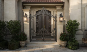 Iron Gate with Patterns