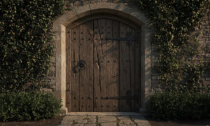 Rustic Wooden Front Door