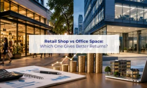 retail shop vs office space investment comparison