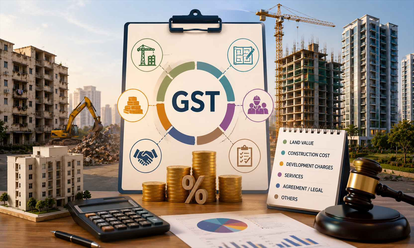 GST breakdown in redevelopment